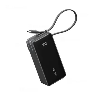 アンカー モバイルバッテリー 10000mAh Fusion Built-In USB-C ケーブル Anker Power Bank A1637N11 ブラック Anker