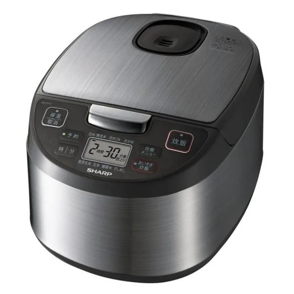 シャープ 炊飯器 5.5合炊き 黒厚釜&球面炊き ジャー炊飯器 KS-S10J-S シルバー系 SHARP
