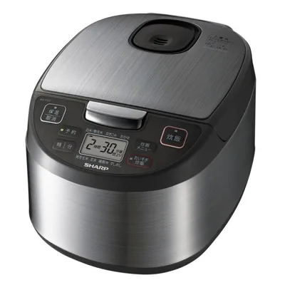 シャープ 炊飯器 5.5合炊き 黒厚釜&球面炊き ジャー炊飯器 KS-S10J-S シルバー系 SHARP