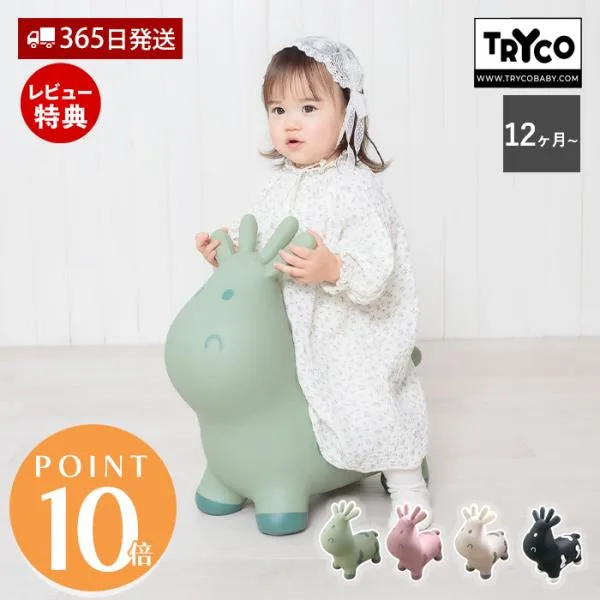 スキッピー バランストイ 乗用玩具 屋内外対応 バランスボール 知育玩具 空気入れ付き 1歳 CE 幼児 子ども 男の子 女の子 Tryco トライコ