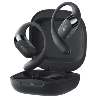 Shokz OpenFit 2+ Black【SKZ-EP-000050】ワイヤレスイヤホン オープンイヤー 耳を塞がない Bluetooth ブルートゥース IP55 防水 マイク付き 通話 ショックス