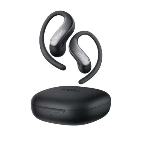 Shokz OpenFit Air 2 Black【SKZ-EP-000075】オープンイヤー型 ワイヤレスイヤホン 耳を塞がない Bluetooth 防水・防塵 IP55 マイク搭載 通話 軽量 ショックス