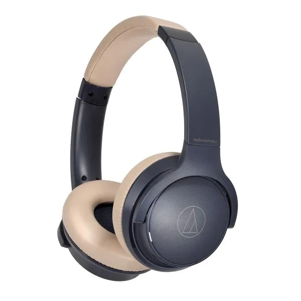 audio-technica ワイヤレスヘッドホン ATH-S220BT NBG ネイビーベージュ