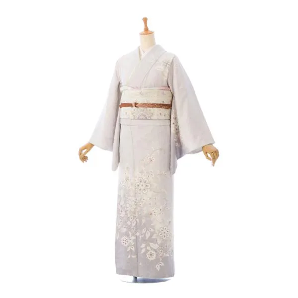 レンタル着物|訪問着|正絹|155〜168cm|訪問着フルセット(グレー系)|訪問着・付下げ HAD2829