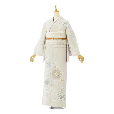 レンタル着物|訪問着|15〜21号|2L|3L|トール|160〜172cm|訪問着フルセット(グレー系)|訪問着・付下げ HAD8629000