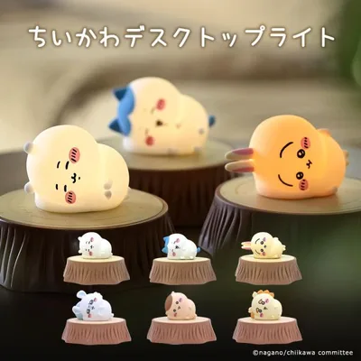 ちいかわ オイテミテライト デスクトップライト (ちいかわ/ハチワレ/うさぎ/モモンガ/くりまんじゅう/シーサー) ワイヤレス充電器付き 393-PXXP075 パンクス