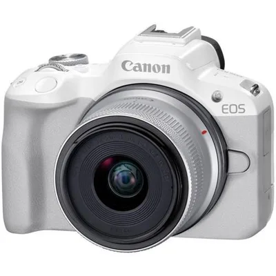 CANON(キヤノン) EOS R50 RF-S18-45 IS STM レンズキット ホワイト APS-C ミラーレス一眼カメラ
