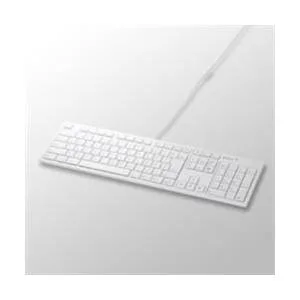 バッファロー(BUFFALO) BSKBM01WH ホワイト USB接続 有線キーボード Macモデル