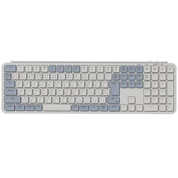 Keychron B6 Pro カナあり 日本語配列 シザースイッチ ウルトラスリム ワイヤレスキーボード レトロブルー