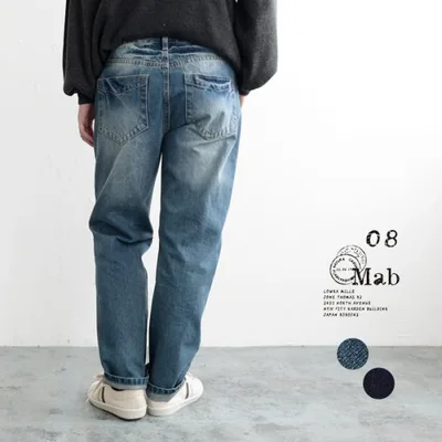 デニム パンツ レディース テーパード ボーイフレンド 08mab ヴィンテージデニム 綿100% 秋冬 26AW0904R,