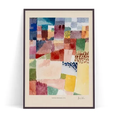 アート ビンテージ ハマメットのモチーフ(1914年)Paul Kleeの絵画 2L A4 A3 B3 A2 B2 A1 30×40 50×70 北欧ポスター