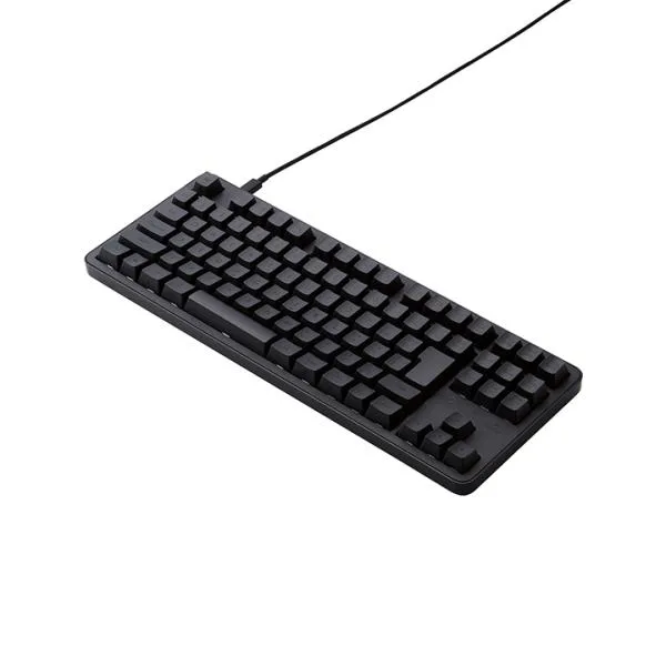 エレコム 赤軸 テンキーレス 有線 メカニカル テンキーレス キーボード Leggero レジェロ USB Type-C着脱式 静音 ブラック TK-MC30UKPBK 在庫処分