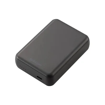 エレコム モバイルバッテリー 超コンパクト 10000mAh 3A USB Type-C×1 15W リチウムイオン電池 Type-C入出力×1 ダークグレー DE-C49-10000DGY 在庫処分