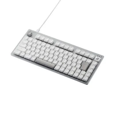 エレコム V custom ゲーミング キーボード 75%サイズ ロープロ 有線 VK720A 着脱式 磁気式アナログ検知スイッチ搭載 ホワイト TK-VK720ALWH 在庫処分