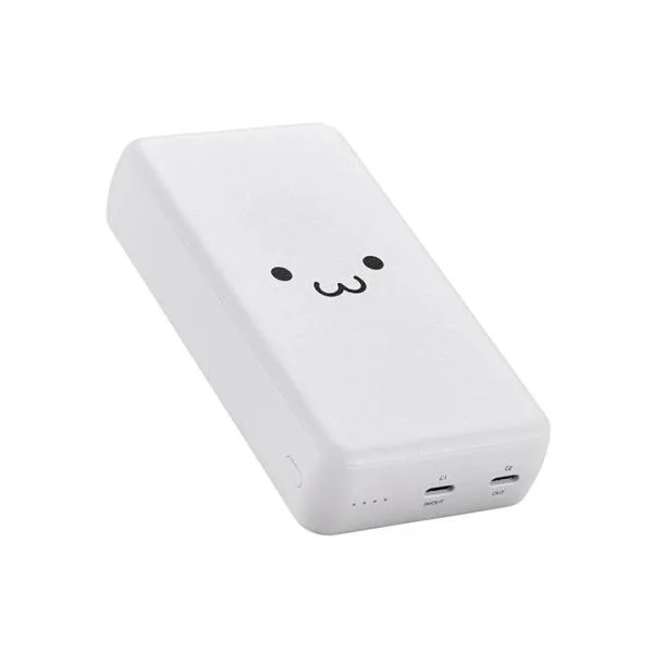 エレコム モバイルバッテリー 20000mAh 災害用 防災 USB-C入出力×2 リチウムイオン電池 20W USB-C入出力×2 しろちゃん EC-C24WF 在庫処分