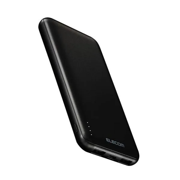 エレコム モバイルバッテリー 5V/3A出力 10000mAh Type-Cx1 USB-Ax2 microBx1 15W リチウムイオン電池 タイプC ブラック EC-C37BK
