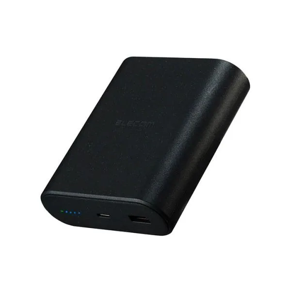 エレコム モバイルバッテリー ナトリウムイオン電池 9000mAh 45W USB パワーデリバリー USB Type-C入出力1ポート USB-A出力1ポート ブラック DE-C55L-9000BK