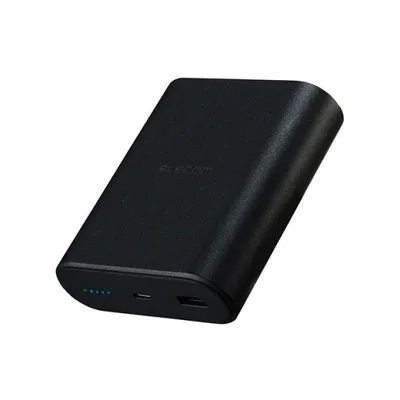 エレコム モバイルバッテリー ナトリウムイオン電池 9000mAh 45W USB パワーデリバリー USB Type-C入出力1ポート USB-A出力1ポート ブラック DE-C55L-9000BK