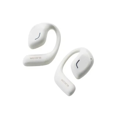 エレコム Bluetooth イヤホン オープンイヤー型 ワイヤレス ヘッドホン Voiceモード搭載 完全ワイヤレス ホワイト LBT-OWS01WH 在庫処分