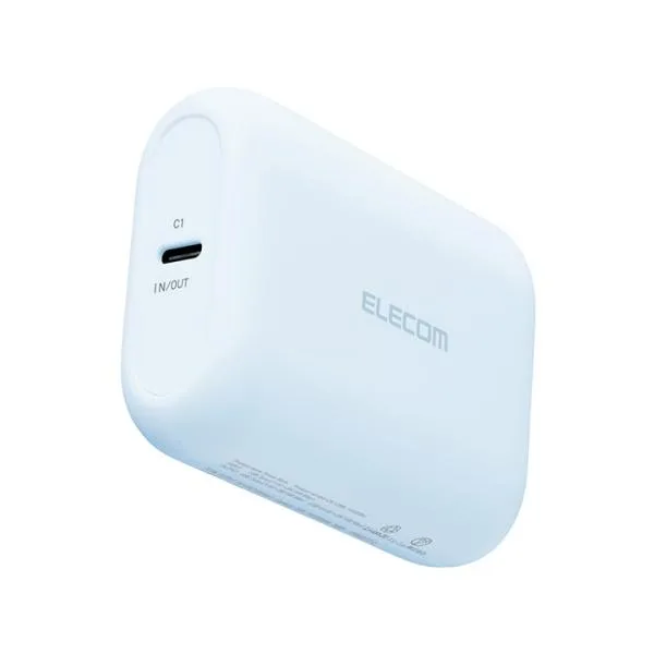 エレコム モバイルバッテリー 残量表示機能付 コンパクト 10000mAh 15W リチウムイオン電池 Type-C USB-A ブルー ELECOM DE-C89L-10000BU