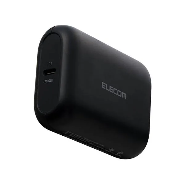 エレコム モバイルバッテリー 残量表示機能 コンパクト 10000mAh 15W リチウムイオン電池 Type-C USB-A ブラック ELECOM EC-C64LBK