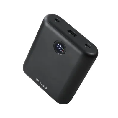 エレコム リン酸鉄モバイルバッテリー 12000mAh 45W リチウムイオン電池 Type-C×2 A×1 ELECOM DE-C98L-12000BK