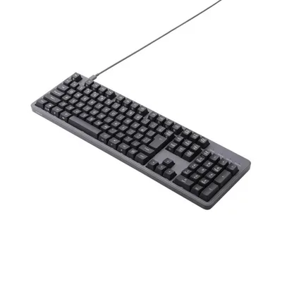 エレコム Leggero USB有線メカニカル フル キーボード 静音赤軸メカニカルスイッチ グレー ELECOM TK-MC51UKPAGY