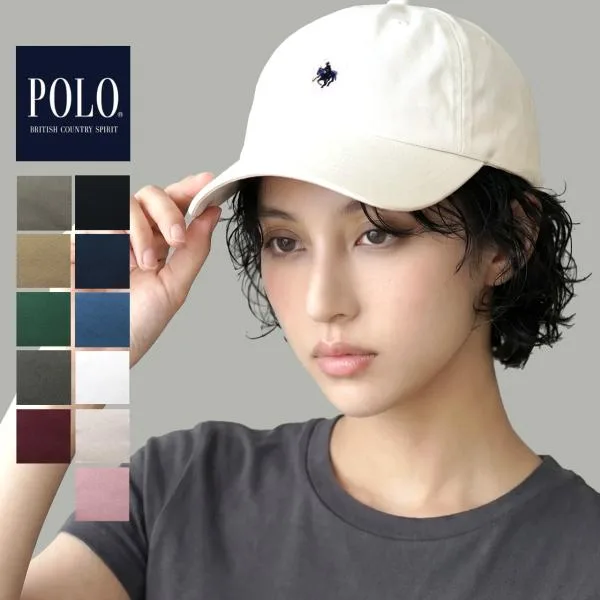 ポロ キャップ 帽子 ミニロゴ 春夏 コットン ブランド 送料無料 メンズ POLO BCS 古着風 レディース 綿 100% フロント刺繍 シンプル