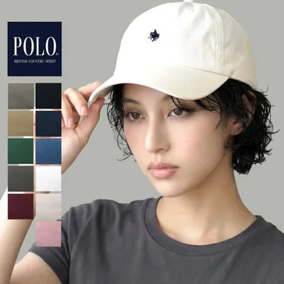 ポロ キャップ 帽子 ミニロゴ 春夏 コットン ブランド 送料無料 メンズ POLO BCS 古着風 レディース 綿 100% フロント刺繍 シンプル
