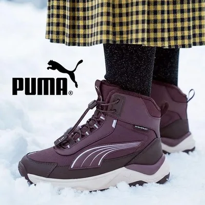 2026秋冬新作 プーマ レディース ハイカット ブーツ PUMA エボルブ 2.0 ブーツ JR スニーカー ウインターブーツ シューズ 靴 スノトレ スノーシューズ 313808