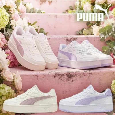 2026秋冬新色 プーマ 厚底 レディース スニーカー PUMA コート ラリー スカイ ローカット シューズ 靴 400368