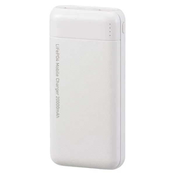 オーム電機 SMP-JV682 SmartComm リン酸鉄モバイルバッテリー 20000mAh ホワイト KS倉庫 平日11時までのご注文で当日発送可!【品番:05-1202】