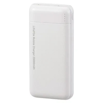 オーム電機 SMP-JV682 SmartComm リン酸鉄モバイルバッテリー 20000mAh ホワイト KS倉庫 平日11時までのご注文で当日発送可!【品番:05-1202】