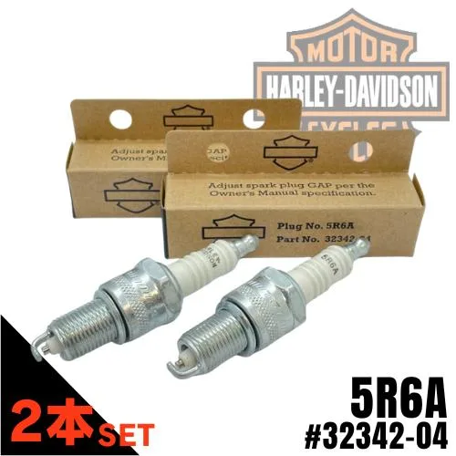HARLEY-DAVIDSON (ハーレーダビッドソン) スパークプラグ 5R6A No.32342-04 【2本セット】