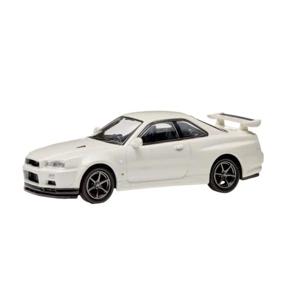 日産コレクション SKYLINE GT-R R34 1/64スケール モデルカー ホワイトパール BNR34 京商製 ダイキャストモデル ニッサン スカイライン