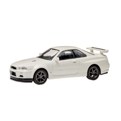 日産コレクション SKYLINE GT-R R34 1/64スケール モデルカー ホワイトパール BNR34 京商製 ダイキャストモデル ニッサン スカイライン