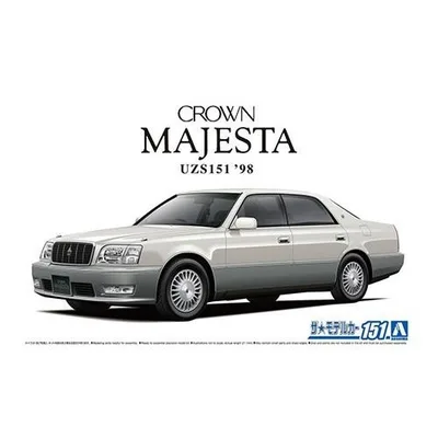 アオシマ トヨタ UZS151 クラウンマジェスタ Cタイプ’98 1/24 【ザ☆モデルカー 151】 (プラモデル)