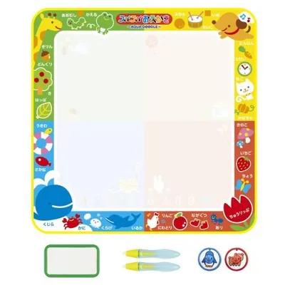スイスイおえかき カラフルシート ペン2本&スタンプセット おえかき・いろ・ことば・ぬりえ・すうじおもちゃ こども 子供 知育 勉強 1歳6ヶ月