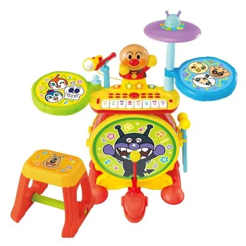 NEWノリノリライブBIG電子ドラム&キーボードおもちゃ こども 子供 知育 勉強 3歳 アンパンマン