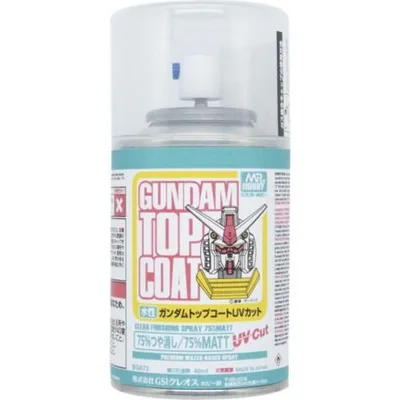 水性ガンダムトップコート UVカット 75%つや消しスプレー 【BG675】 (塗料)