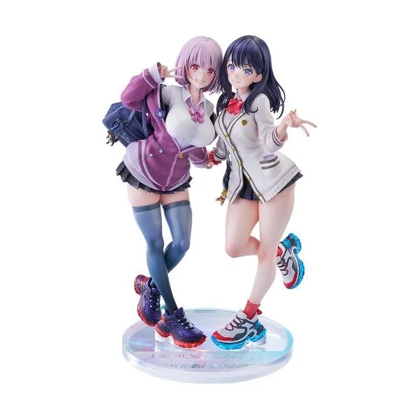 1/7 『SSSS.GRIDMAN』 宝多六花&新条アカネ feat.トリダモノ (塗装済み完成品フィギュア)