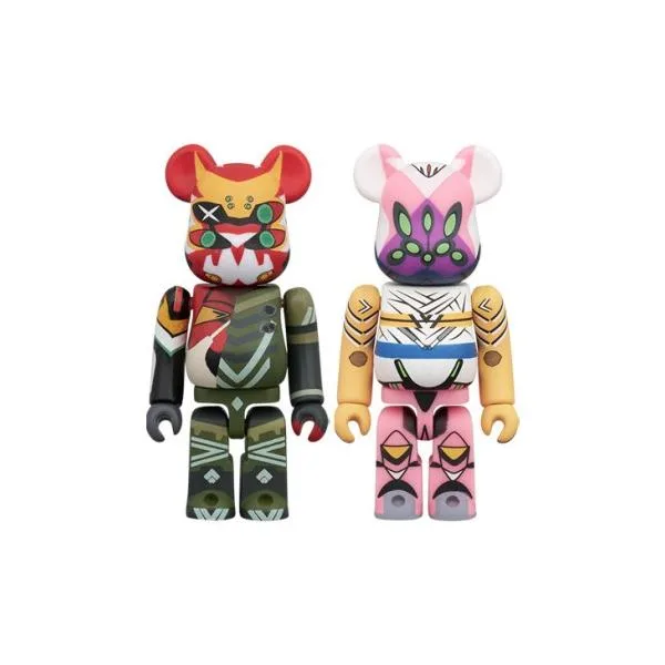 BE@RBRICK 『シン・エヴァンゲリオン劇場版:||』 エヴァンゲリオン新2号機α & エヴァンゲリオン8号機β 臨時戦闘形態 100% 2PCS SET....
