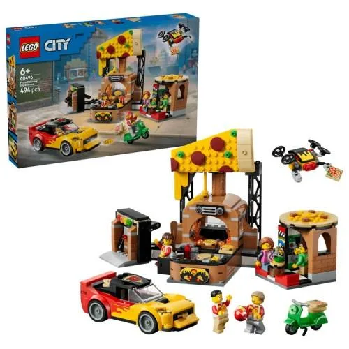 LEGO レゴ シティ 宅配ピザ屋 60496おもちゃ こども 子供 レゴ ブロック 6歳