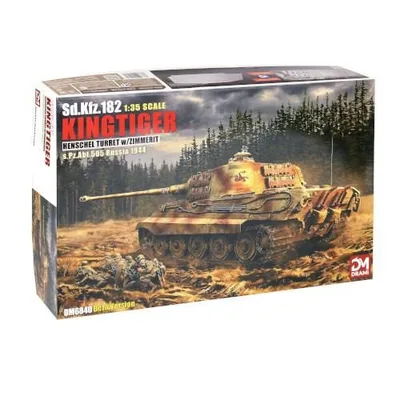 1/35 WW.II ドイツ軍 Sd.Kfz.182 キングタイガー ヘンシェル砲塔 w/ツィンメリットコーティング 第505 重戦車大隊 ロシア 1944 【DRM684....
