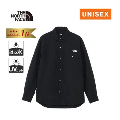 ★最大2,000円OFFクーポン 8日〜12日★ ザ・ノース・フェイス ロングスリーブヌプシシャツ NR62634 K ブラック メンズ レディース 2026秋冬モデル 長袖 シャツ