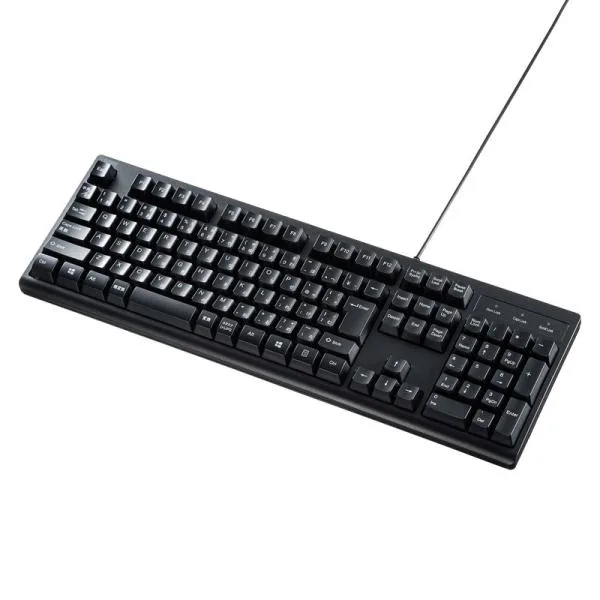 訳あり新品 USBキーボード 抗菌 防水 防塵 日本語109 メンブレン ブラック SKB-BS6BK サンワサプライ 外装に傷・汚れあり