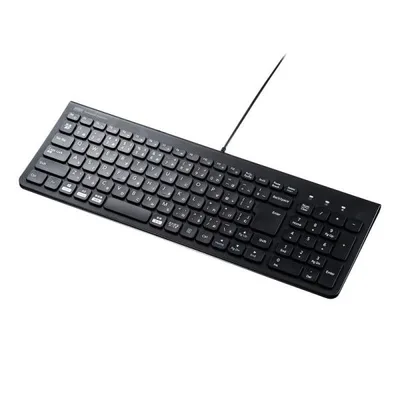 訳あり新品 USBキーボード コンパクト スリム パンタグラフ式 テンキー付 ブラック SKB-SL31BK サンワサプライ 外装パッケージにキズ、汚れあり