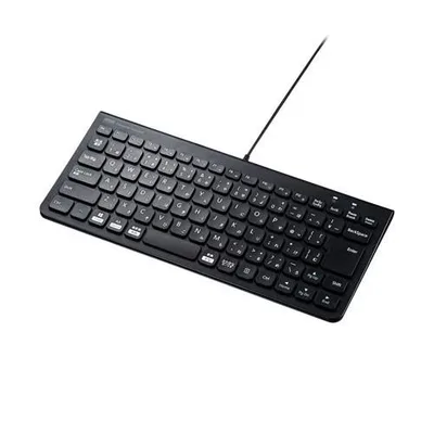 USBキーボード コンパクト スリム パンタグラフ ブラック 有線 USB接続 テンキーなし SKB-SL32BK サンワサプライ
