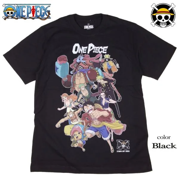 ONE PIECE Tシャツ ワンピース 半袖 ルフィ サンジ ゾロ ナミ ロビン チョッパー ブルック フランキー ウソップ メンズ アニメ グッズ レディース 麦わら海賊団