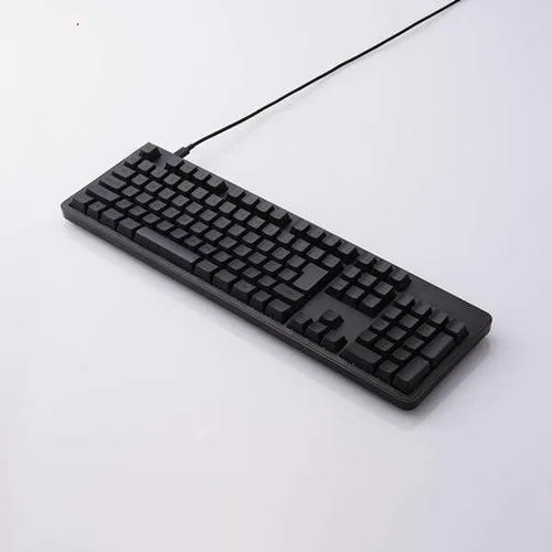 爆買ELECOM エレコム Leggero USB有線メカニカル フルキーボード TK-MC51UKPBK 静音赤軸 ブラック